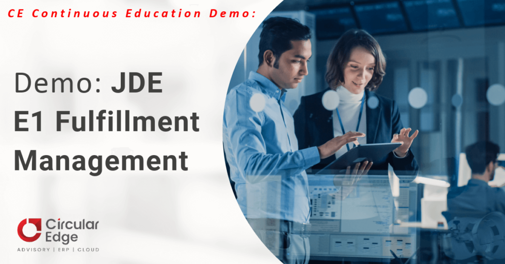 Demo: JDE E1 Fulfillment Management