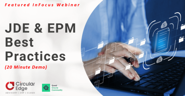 [20 Minute Demo] JDE & EPM Cloud Best Practices